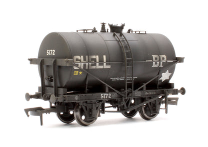 Pre-Owned 14T Tank Wagon Class B Shell - BP Black 5172 - Weathered