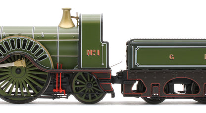 947503 GNR Stirling Single 4-2-2 No.1 '200 Years Special' (Locomotion Models Exclusive) Steam Locomotive - DCC Sound