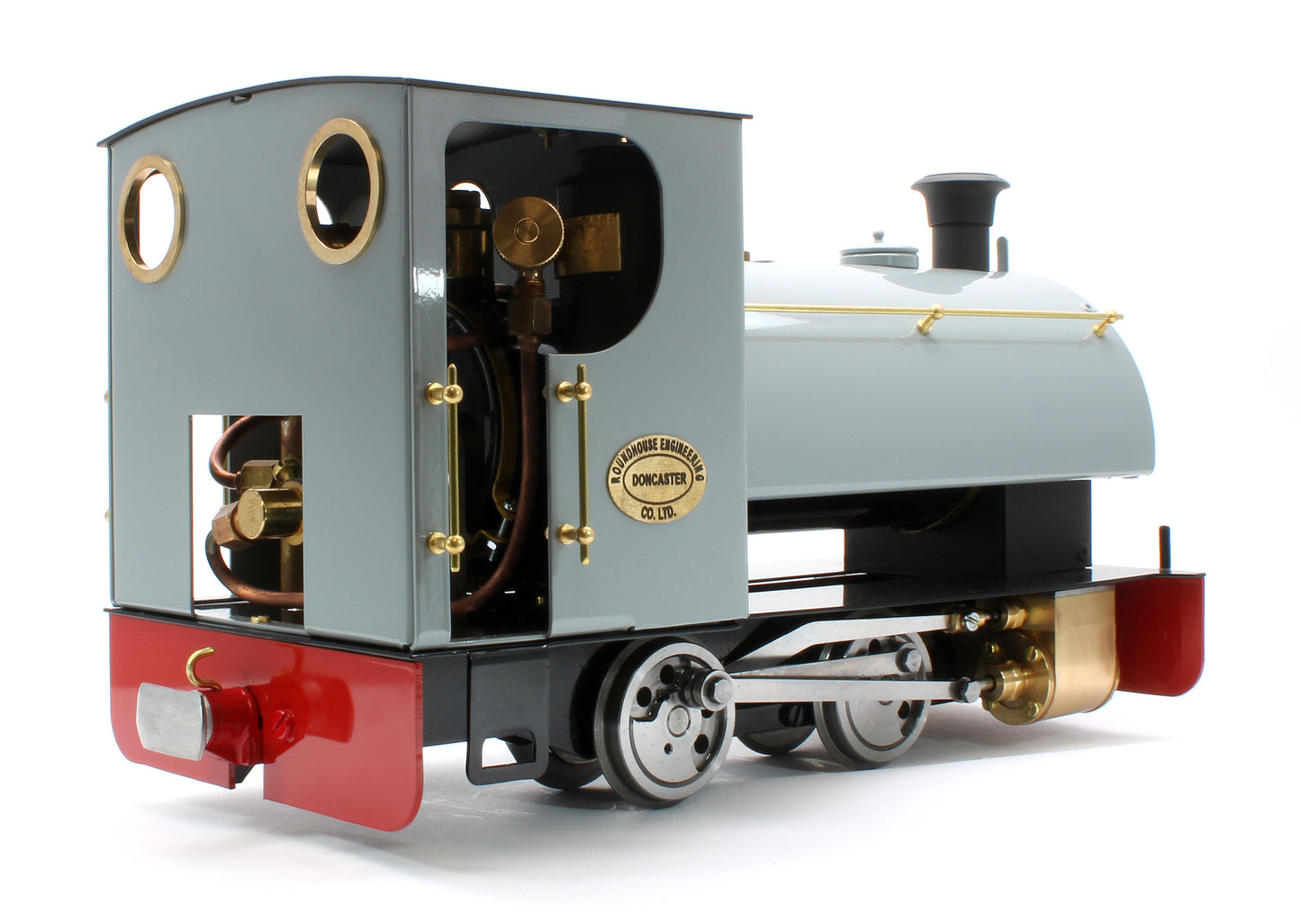 PEGGIE-WDGREY 0-4-0 Saddle Tank 'Peggie' WD Grey (Manual) Steam Locomotive