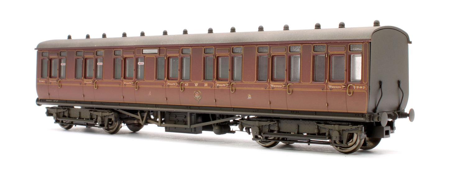 Pre-Owned GWR Toplight Mainline City Lined Crimson Composite 7902 Set 1 - Weathered