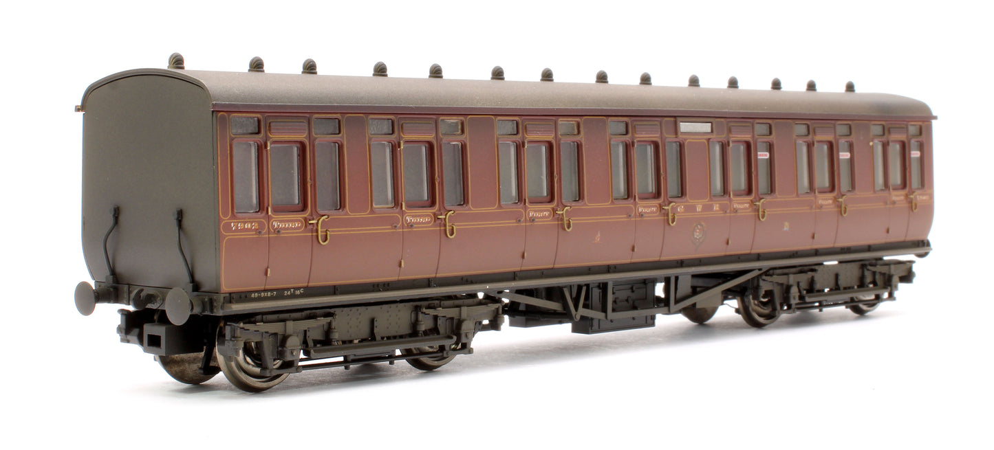 Pre-Owned GWR Toplight Mainline City Lined Crimson Composite 7902 Set 1 - Weathered