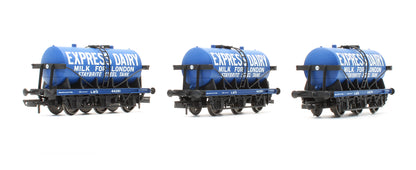 Pre-Owned R6884 Set Of 3 Six Wheel Milk Tank Wagons 'Express Dairy'