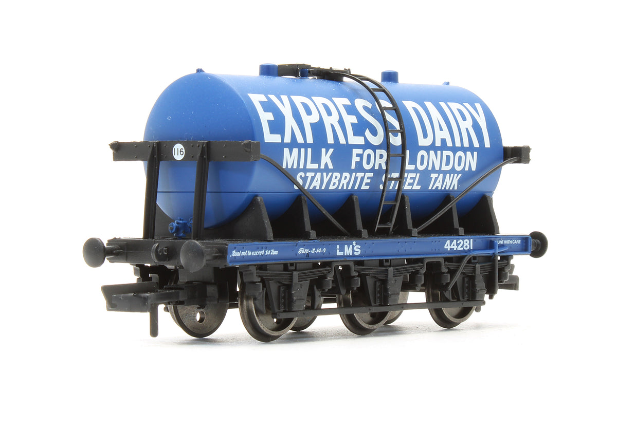 Pre-Owned R6884 Set Of 3 Six Wheel Milk Tank Wagons 'Express Dairy'