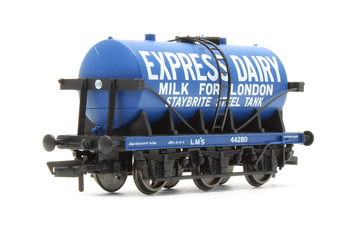 Pre-Owned R6884 Set Of 3 Six Wheel Milk Tank Wagons 'Express Dairy'