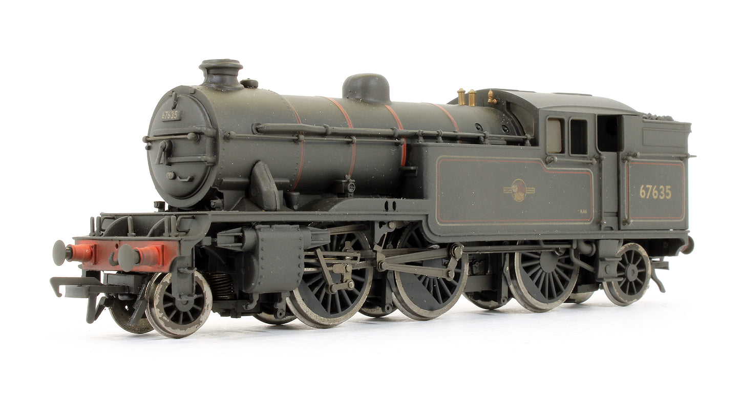 Pre-Owned V1 Tank 67635 BR Lined Black Late Crest With Straight Sided Bunker Steam Locomotive (Weathered)