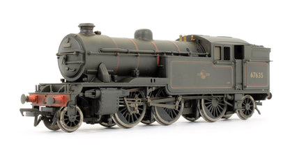 Pre-Owned V1 Tank 67635 BR Lined Black Late Crest With Straight Sided Bunker Steam Locomotive (Weathered)