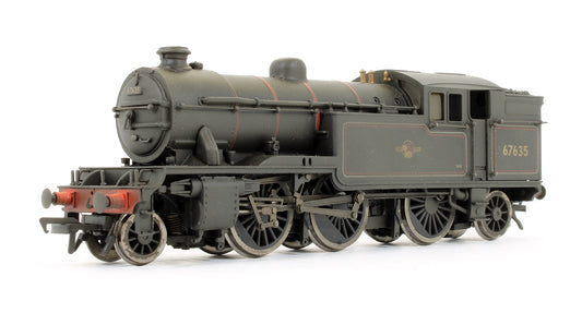 Pre-Owned V1 Tank 67635 BR Lined Black Late Crest With Straight Sided Bunker Steam Locomotive (Weathered)