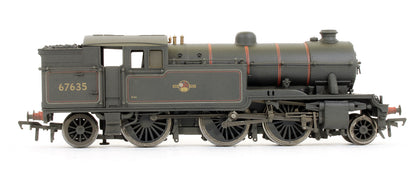 Pre-Owned V1 Tank 67635 BR Lined Black Late Crest With Straight Sided Bunker Steam Locomotive (Weathered)