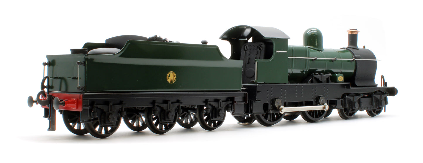 E/30-E "Dukedog" GWR Class 4-4-0 GW Unlined Green w/ Black Straight Frame & Churchward Tender Steam Locomotive