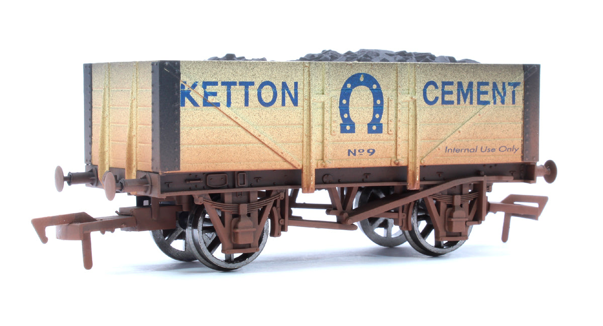 Pre-Owned Kelton Cement 5 Plank Wagon No.9 - Weathered