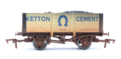 Pre-Owned Kelton Cement 5 Plank Wagon No.9 - Weathered