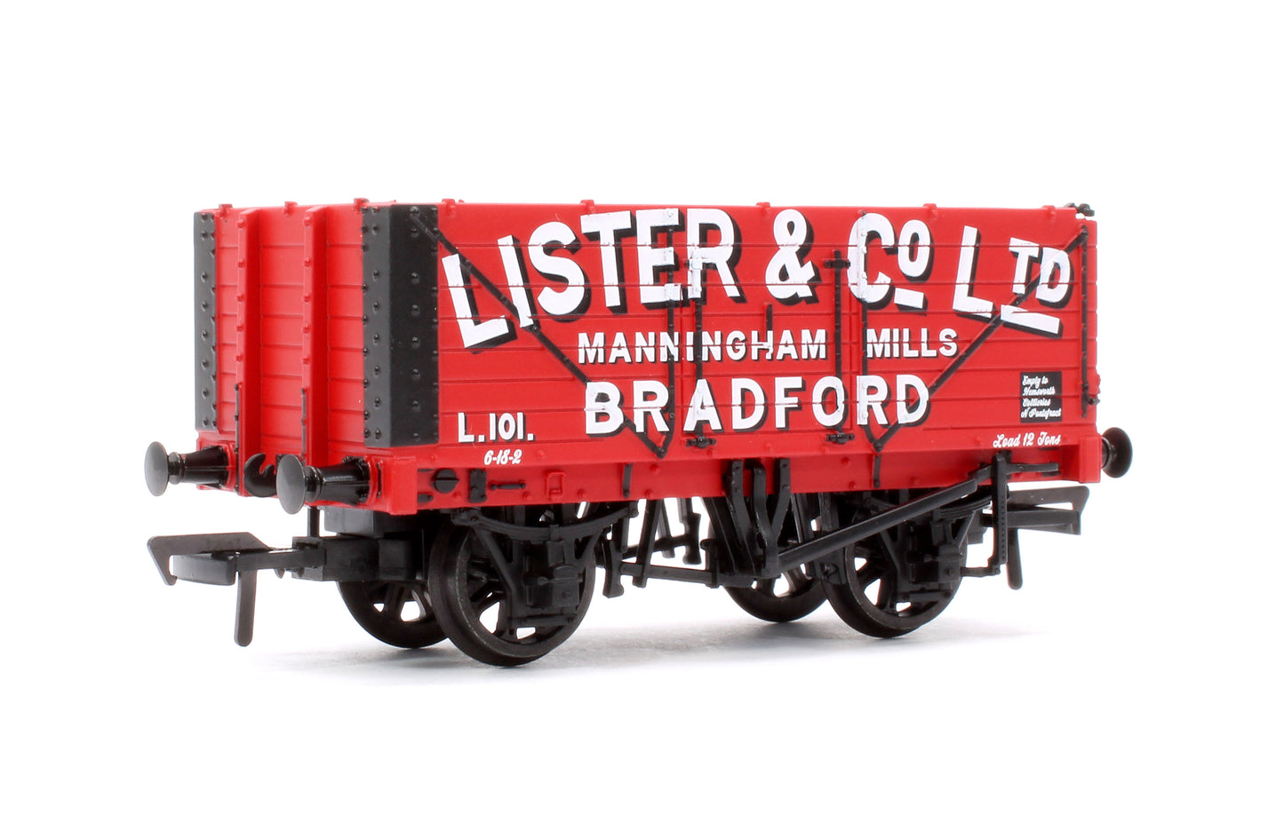7 Plank End Door Wagon 'Lister & Co. Ltd' Red No.L.101