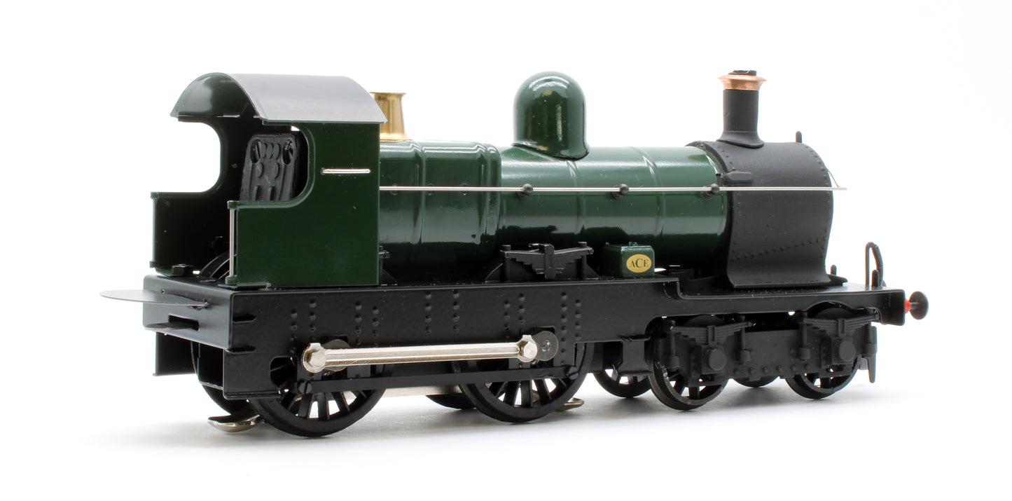 E/30-E "Dukedog" GWR Class 4-4-0 GW Unlined Green w/ Black Straight Frame & Churchward Tender Steam Locomotive