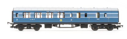 Pre-Owned R4906 RailRoad LMS Blue Coronation Scot 3 Car Coach Pack