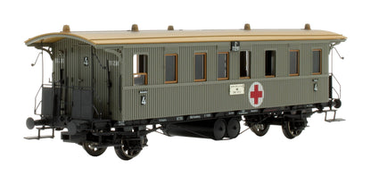 Pre-Owned 2159 K.W.St.E. Light Grey 'Lazarettwagen' 3-Piece Ambulance Coach Set Formation