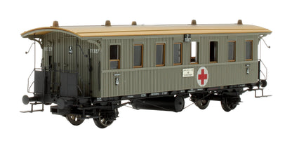 Pre-Owned 2159 K.W.St.E. Light Grey 'Lazarettwagen' 3-Piece Ambulance Coach Set Formation