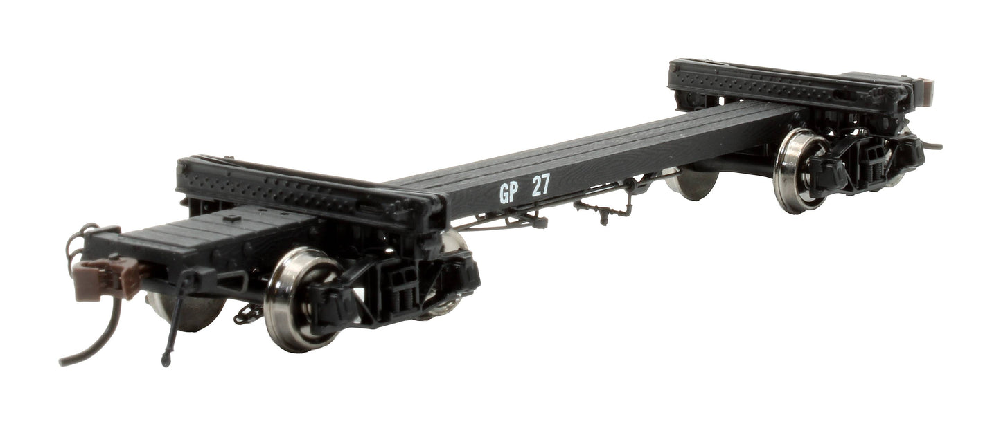Pre-Owned HR6018 Georgia-Pacific 38ft Skeleton Log Car 2-Pack