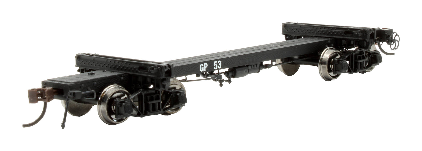 Pre-Owned HR6018 Georgia-Pacific 38ft Skeleton Log Car 2-Pack