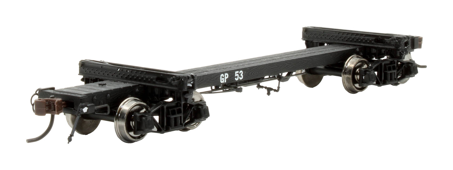 Pre-Owned HR6018 Georgia-Pacific 38ft Skeleton Log Car 2-Pack
