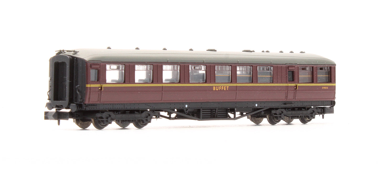Pre-Owned NC-033 Gresley Coach BR Maroon Buffet 'E9133E'