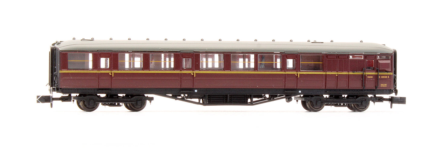 Pre-Owned NC-032B Gresley Coach BR Maroon Composite 'E10080E'