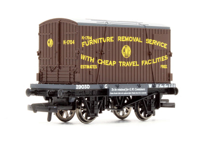 Pre-Owned GWR Conflat & Container No.39030