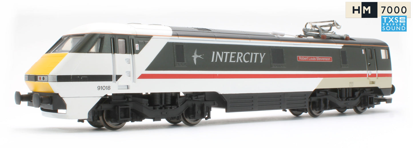R30527TXS RailRoad Class 91 Intercity 91018 'Robert Louis Stevenson' Electric Locomotive - DCC Sound
