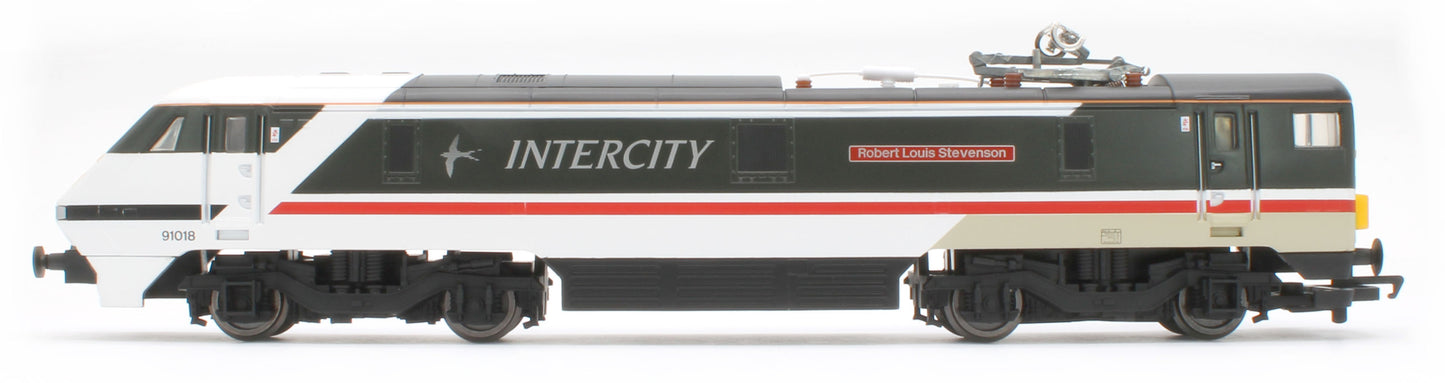 R30527 RailRoad Class 91 Intercity 91018 'Robert Louis Stevenson' Electric Locomotive