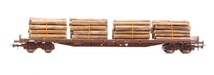 Pre-Owned 77685 OBB / RCW Rs Type Bogie Flat Wagon With Log Loads