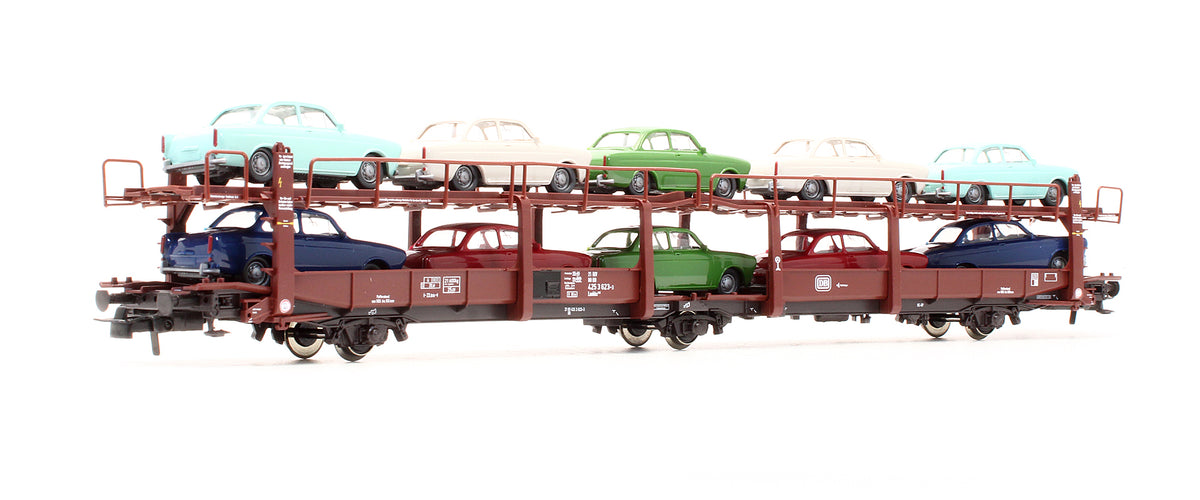 Pre-Owned 76458 DB Double Deck Car Transporter Wagon With Cars