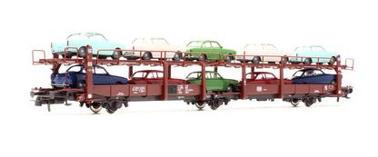 Pre-Owned 76458 DB Double Deck Car Transporter Wagon With Cars