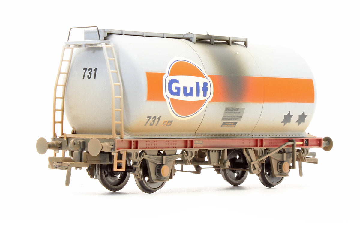 Pre-Owned 45 Tonne Tank Wagon TTA Gulf - Weathered - Exclusive Edition