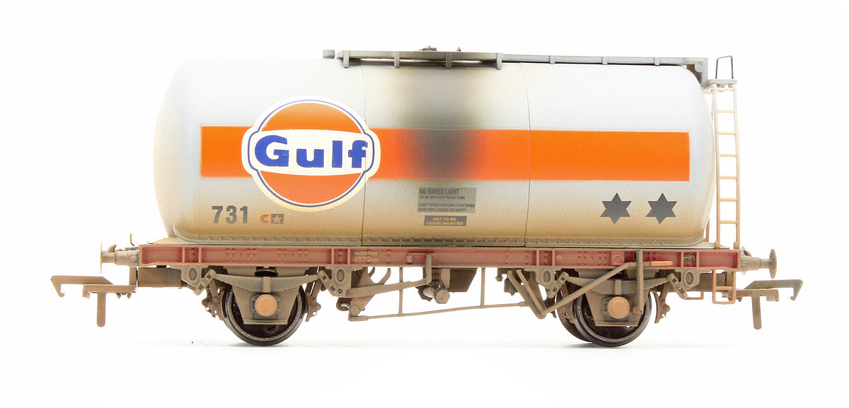 Pre-Owned 45 Tonne Tank Wagon TTA Gulf - Weathered - Exclusive Edition