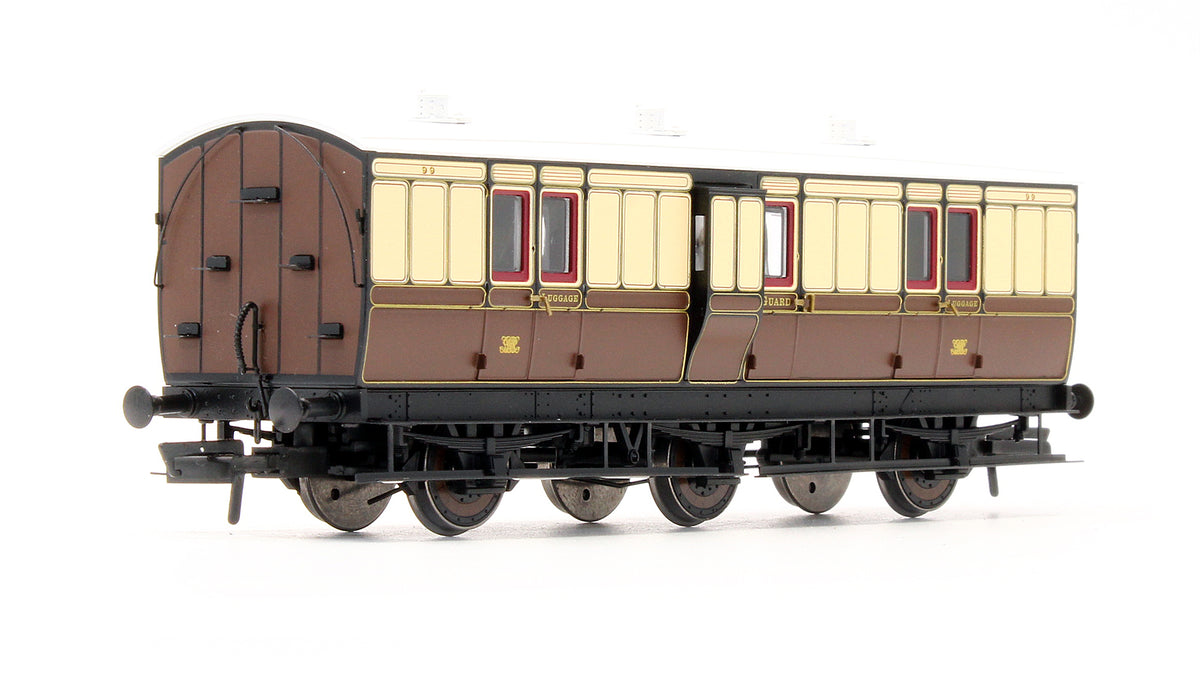 Pre-Owned H4-6FB-101 6 Wheel Full Brake 99 In GWR Chocolate & Cream