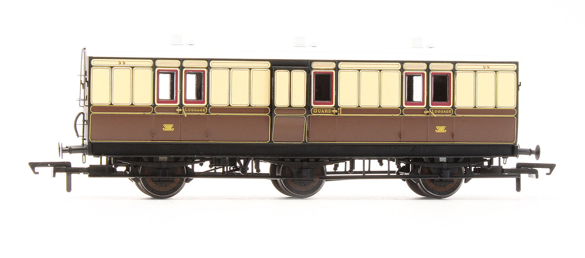 Pre-Owned H4-6FB-101 6 Wheel Full Brake 99 In GWR Chocolate & Cream
