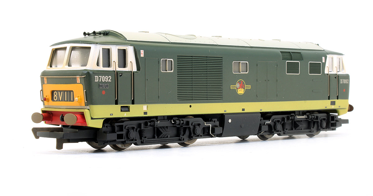 Pre-Owned Class 35 Hymek 'D7092' BR Green Diesel Locomotive (Weathered)