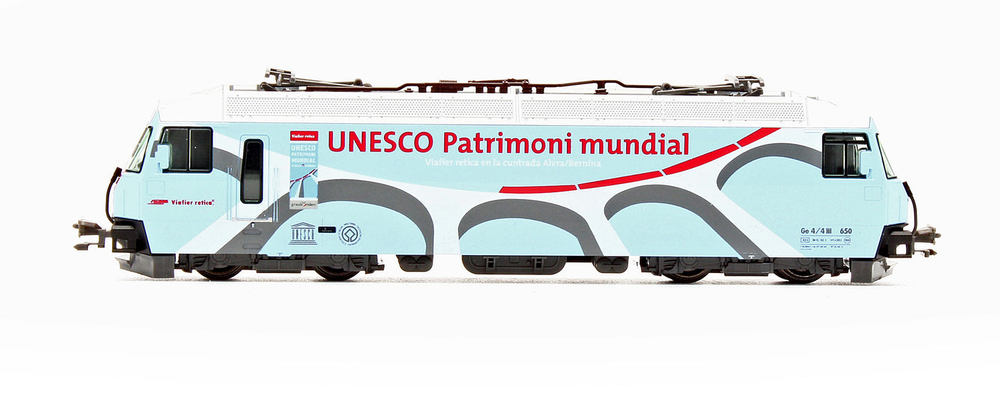 Pre-Owned RhB Ge 4/4 III Glacier Express UNESCO Electric Locomotive