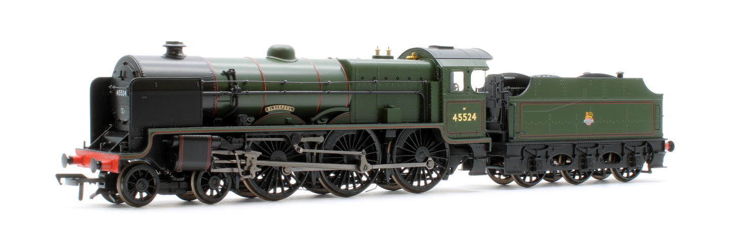 31-214A LMS 5XP 'Patriot' with Riveted Fowler Tender 45524 'Blackpool' BR Lined Green (Early Emblem) Steam Locomotive