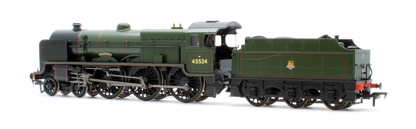 31-214A LMS 5XP 'Patriot' with Riveted Fowler Tender 45524 'Blackpool' BR Lined Green (Early Emblem) Steam Locomotive