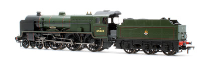 31-214ASF LMS 5XP 'Patriot' with Riveted Fowler Tender 45524 'Blackpool' BR Lined Green (Early Emblem) Steam Locomotive - DCC Sound