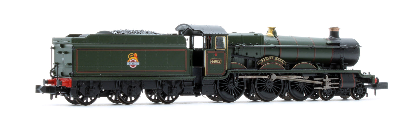 372-010SF GWR 49XX 'Hall' 4962 'Ragley Hall' BR Lined Green (Early Emblem) Steam Locomotive - DCC Sound