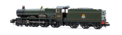 372-010SF GWR 49XX 'Hall' 4962 'Ragley Hall' BR Lined Green (Early Emblem) Steam Locomotive - DCC Sound