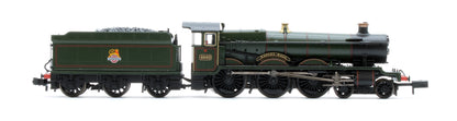 372-010SF GWR 49XX 'Hall' 4962 'Ragley Hall' BR Lined Green (Early Emblem) Steam Locomotive - DCC Sound