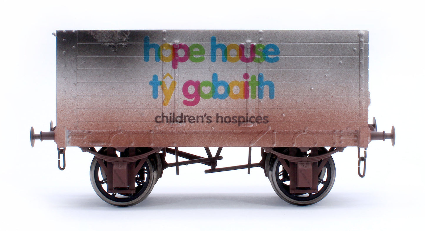 7 Plank 9' W/B Hope House Charity Wagon - Weathered