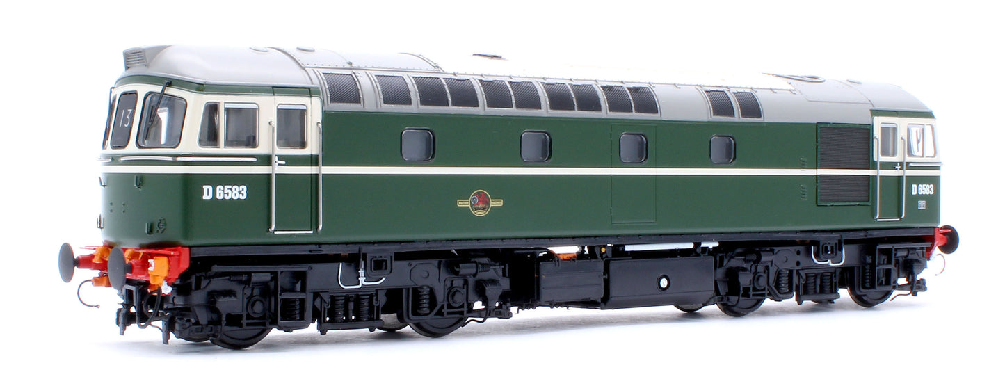 Class 33/0 BR Green BRCW Type 3 No.D6583 Diesel Locomotive - DCC Sound