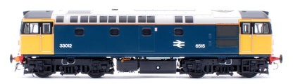 Class 33/0 BR Blue No.33012 (Yellow Cabs/HI Headlights) Diesel Locomotive