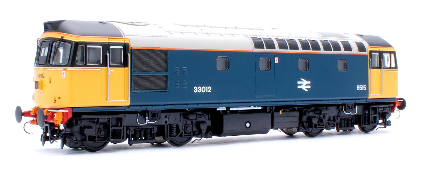 Class 33/0 BR Blue No.33012 (Yellow Cabs/HI Headlights) Diesel Locomotive