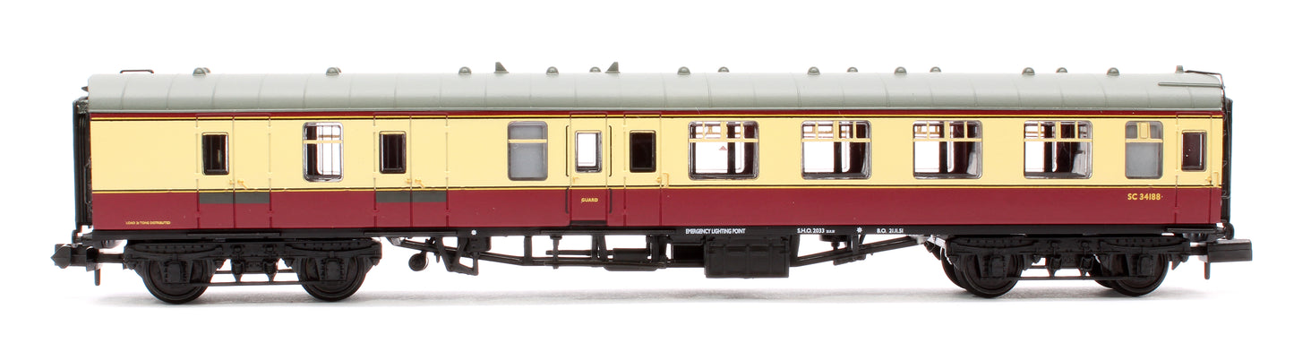 BR Mk1 BSK Brake Second Corridor BR Crimson & Cream No.SC34188