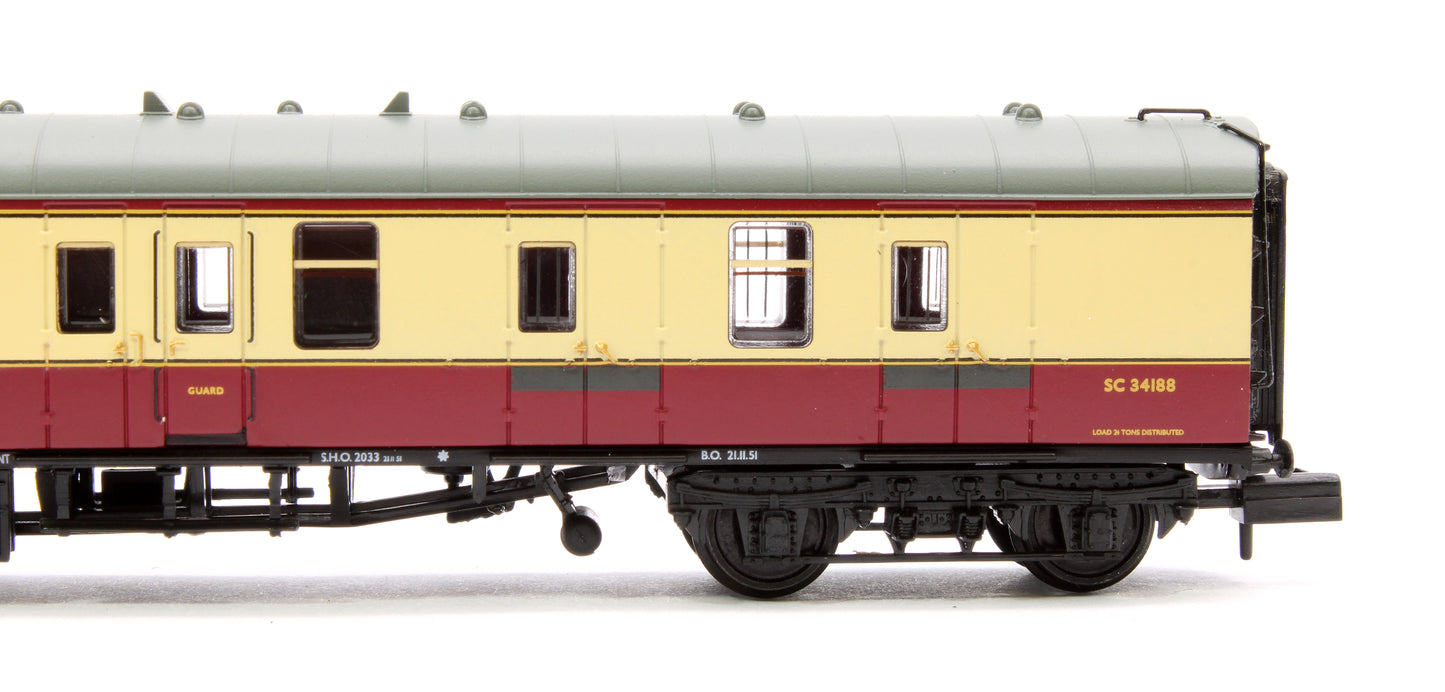 BR Mk1 BSK Brake Second Corridor BR Crimson & Cream No.SC34188