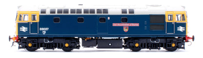 Class 33/0 BR Blue No.33027 'Earl Mountbatten of Burma' (Grey Roof) Diesel Locomotive